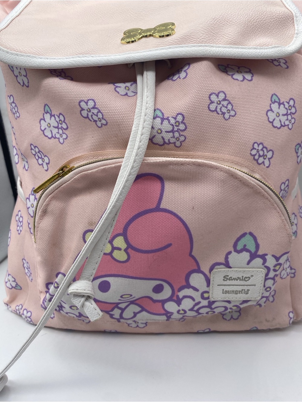 Loungefly x Sanrio My Melody Pink Floral Mini Backpack 17x12x5.5